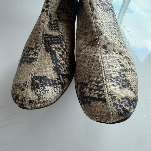 Free People Cecile Python Style Leather Ankle Boot Size 36 - Picture 6 of 9